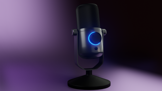 microphone Modello 3D .c4d .max .obj .3ds .fbx .stl .blend 