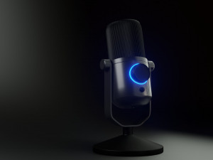 microphone Modello 3D