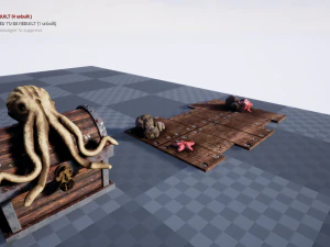 ancient sea chest for a game project low-poly 3D Model