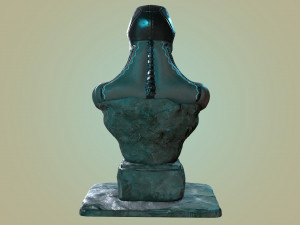 armor steel skull of terminator 3D Model