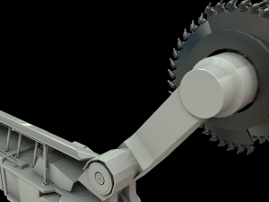 coal mining machine shearer loader 3D Model
