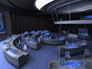 Control center control room 3D मॉडल