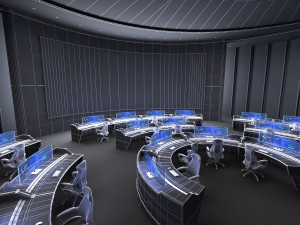 Control center control room 3D मॉडल