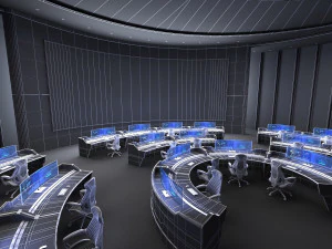 コントロールセンター制御室 3Dモデル