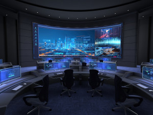 Control center control room 3D मॉडल