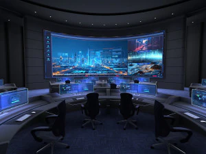 コントロールセンター制御室 3Dモデル