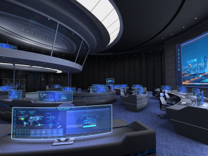 Control center control room 3D मॉडल