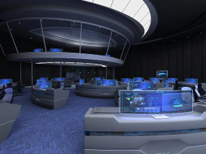 コントロールセンター制御室 3Dモデル