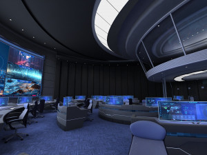 Control center control room 3D मॉडल