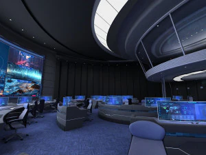 コントロールセンター制御室 3Dモデル