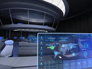 コントロールセンター制御室 3Dモデル