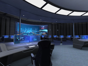 Control center control room 3D मॉडल