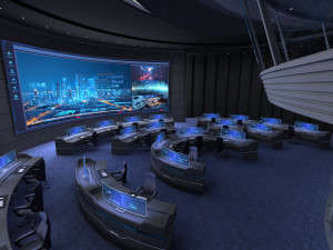 Control center control room 3D मॉडल