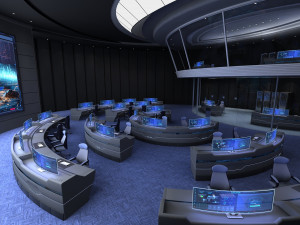 Control center control room 3D मॉडल