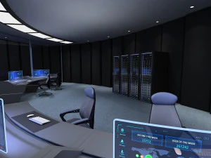 コントロールセンター制御室 3Dモデル