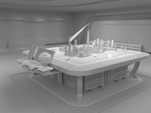 Technology space Exhibition Hall 3D Model