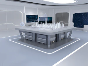 Technology space Exhibition Hall 3D Model