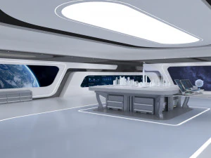 Technology space Exhibition Hall 3D Model