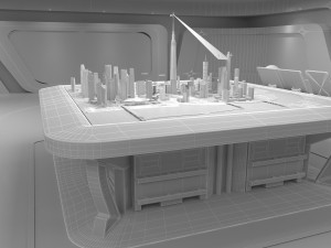 Technology space Exhibition Hall 3D Model