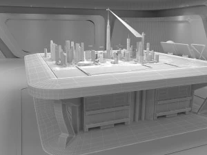 Technology space Exhibition Hall 3D Model