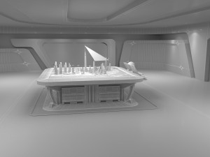 Technology space Exhibition Hall 3D Model