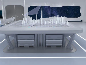 Technology space Exhibition Hall 3D Model