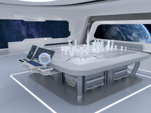 Technology space Exhibition Hall 3D Model