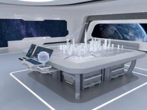 Technology space Exhibition Hall 3D Model