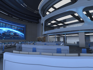 Control Room Monitoring room command center Modelo 3D