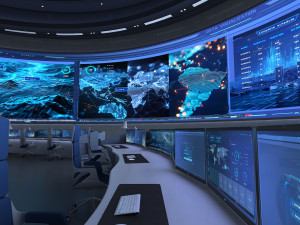Control Room Monitoring room command center Modelo 3D