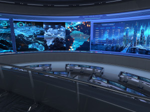 Control Room Monitoring room command center Modelo 3D