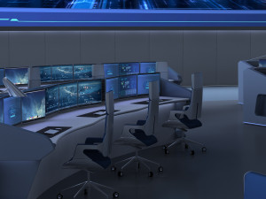 Control Room Monitoring room command center Modelo 3D