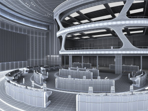 Control Room Monitoring room command center Modelo 3D