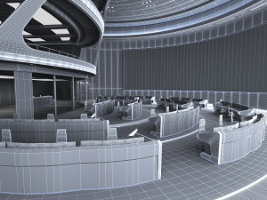 Control Room Monitoring room command center Modelo 3D