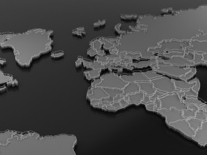 Tech World Map Modelo 3D