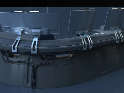 Future desk Lab Table 3D Model