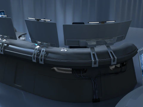 Future desk Lab Table 3D Model