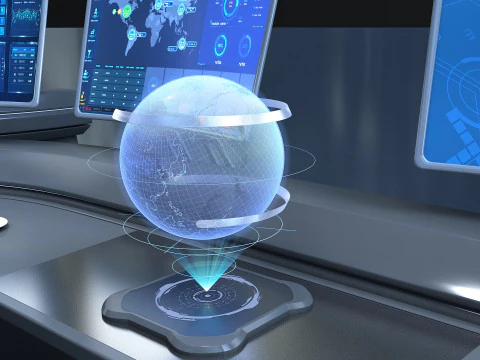 Future desk Lab Table 3D Model