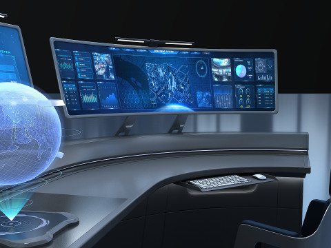 Future desk Lab Table Modelo 3D