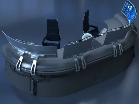 Future desk Lab Table 3D Model