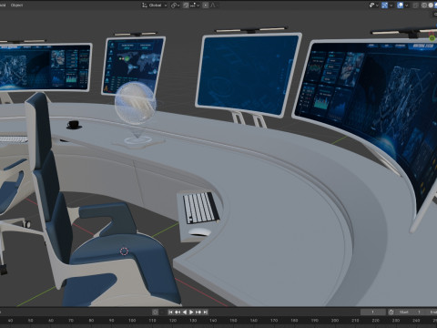 Future desk Lab Table Modelo 3D
