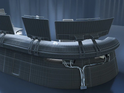 Future desk Lab Table 3D Model