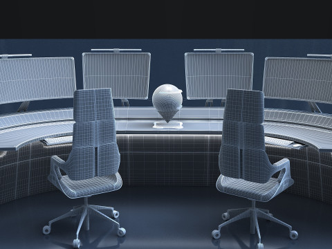Future desk Lab Table Modelo 3D