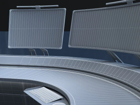 Future desk Lab Table 3D Model