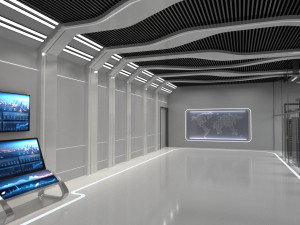 Data Server Center 3D Model