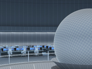 Control Room Monitoring room command center Model 3D