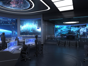Control Room Monitoring room command center 3D मॉडल