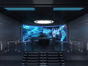 Control Room Monitoring room command center Modelo 3D
