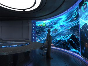 Control Room Monitoring room command center 3D मॉडल