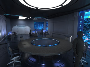 Control Room Monitoring room command center 3D मॉडल